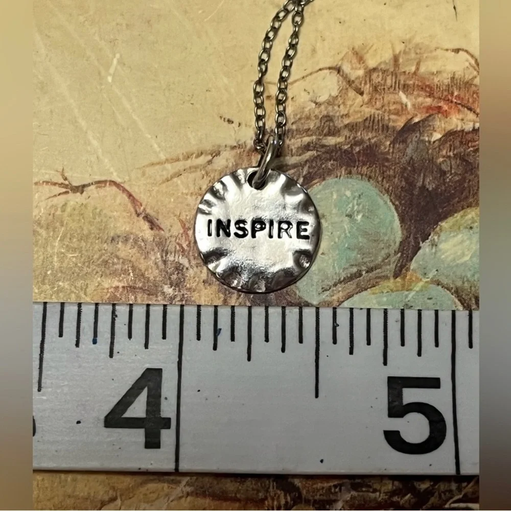 🆕 925 Sterling Silver Dream & Inspire Set of 2 Necklaces